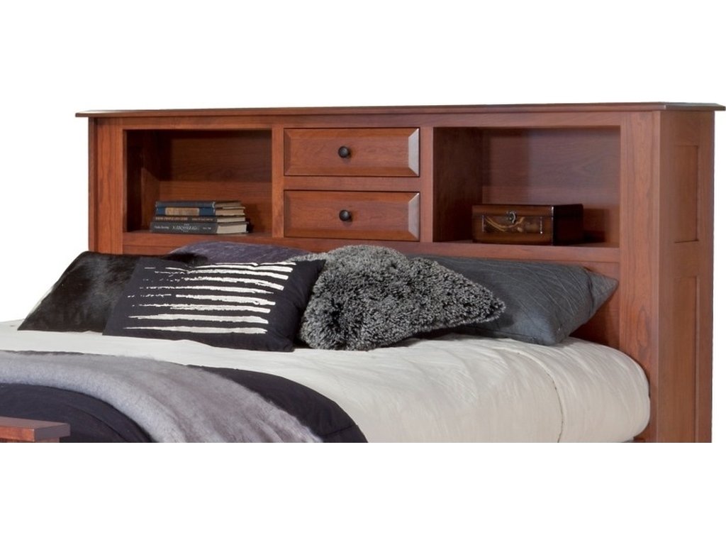 Simplicity Queen Bookcase Headboard