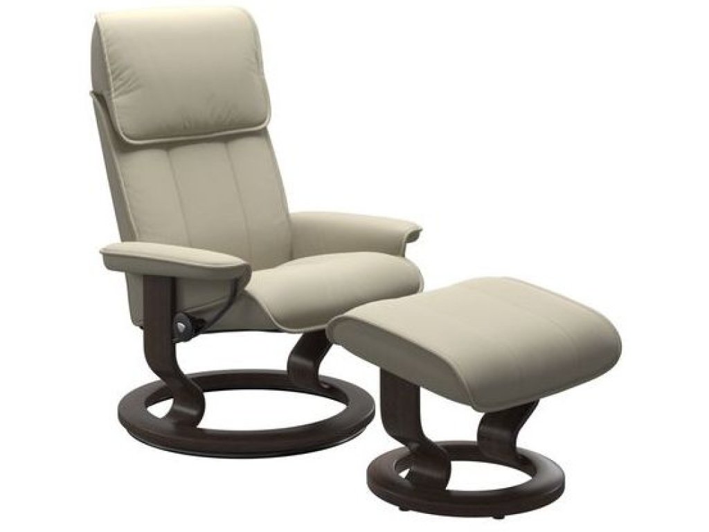 Admiral (M) Classic Base Recliner with Ottoman