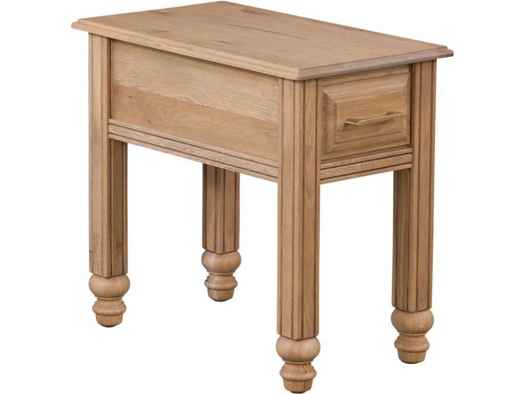 Chairside Table With Drawer