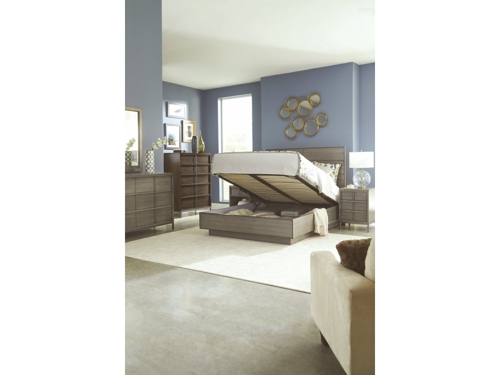 Queen Plinth Lift Bed W/ Storage