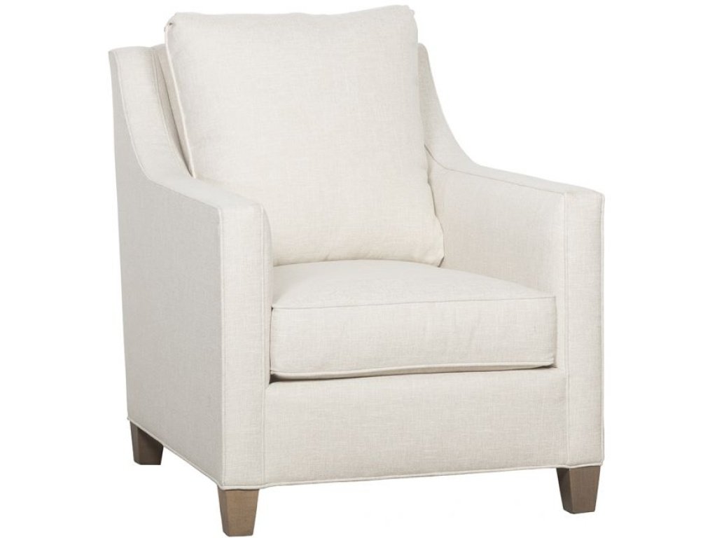 Welted Slope Arm Lounge Chair