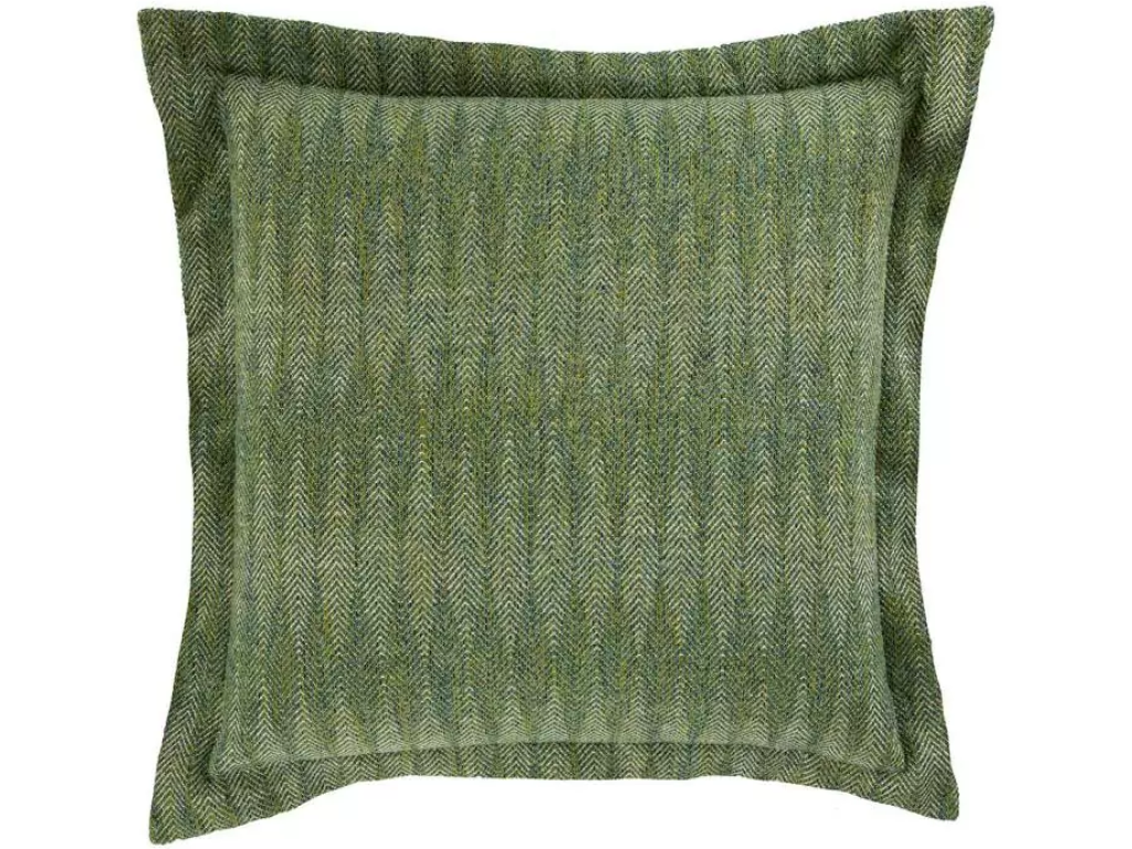 Herringbone Pistachio Indoor/Outdoor Pillow Green