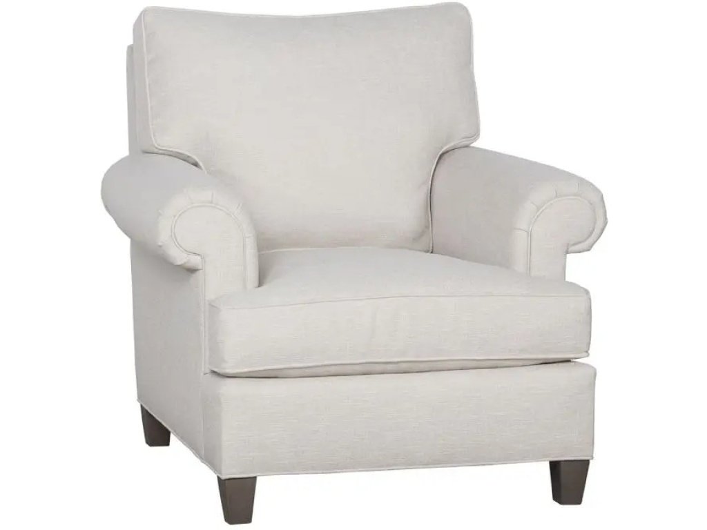 Welted Panel Arm Lounge Chair
