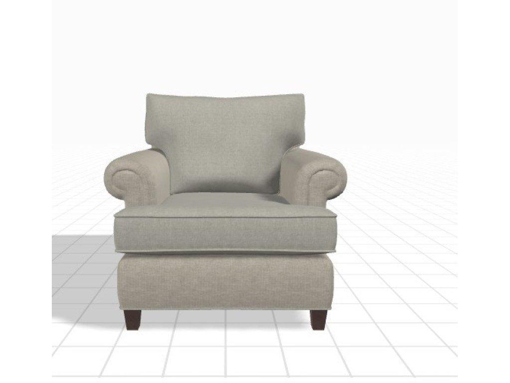 Welted Panel Arm Lounge Chair