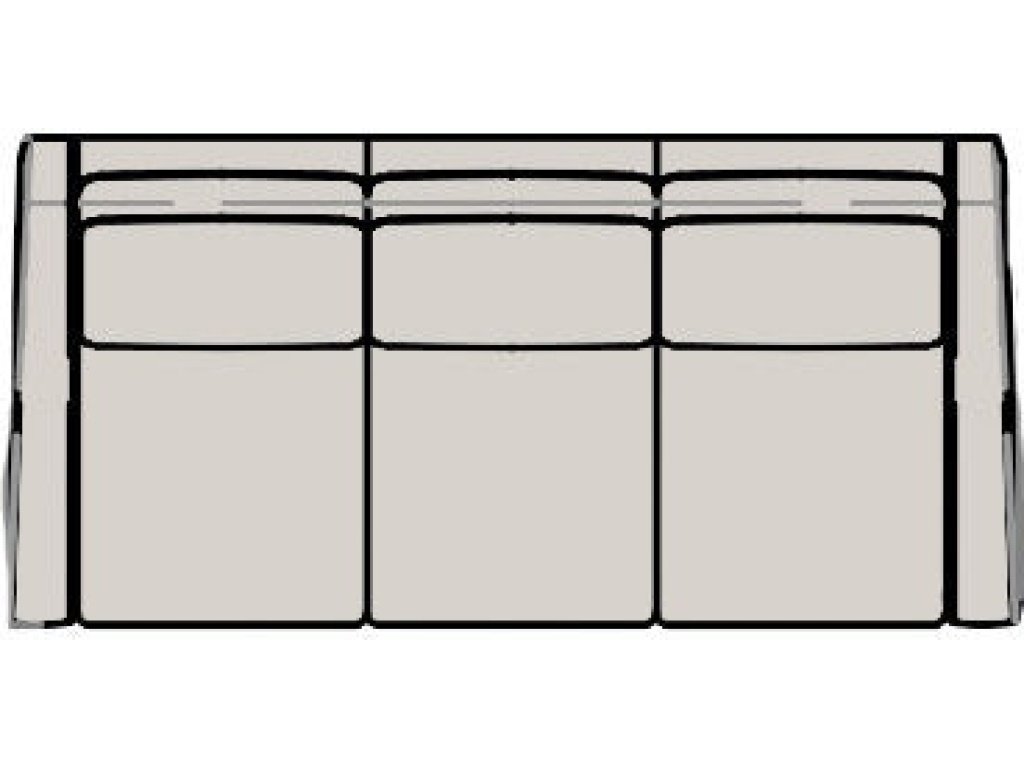 Raiden Sofa 3 Units Full Recline w/Art HR - Two Pc Back