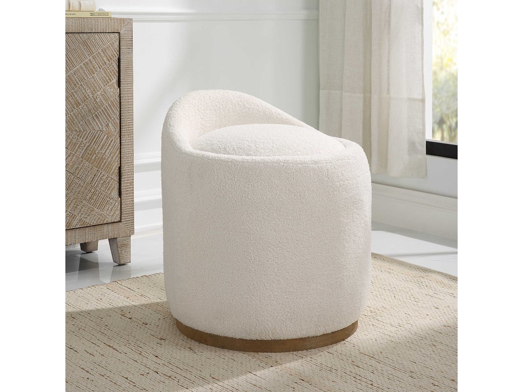 Swirl Swivel Ottoman