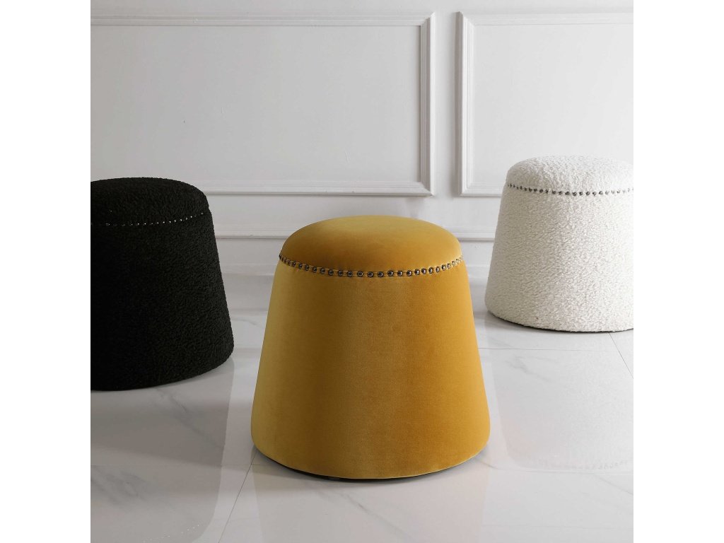 Gumdrop Ottoman, Mustard