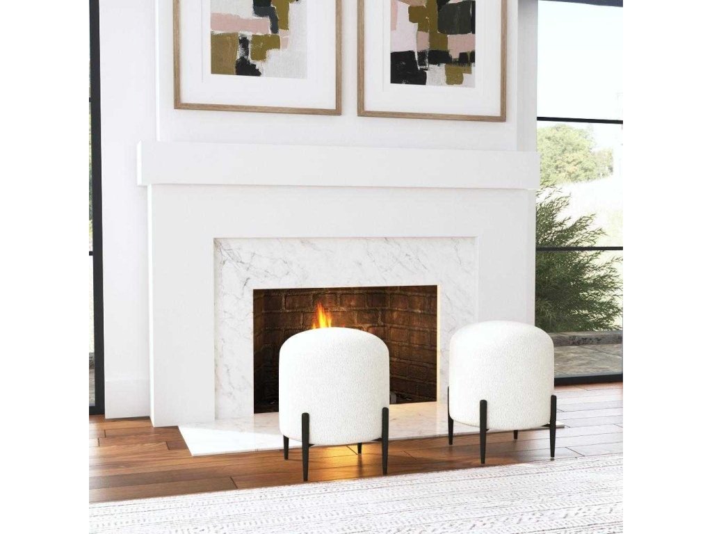 Arles Ottoman, White