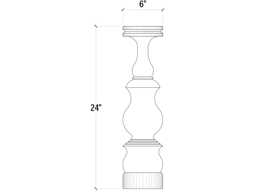 Bobeche Candlestick Large - Alternative View