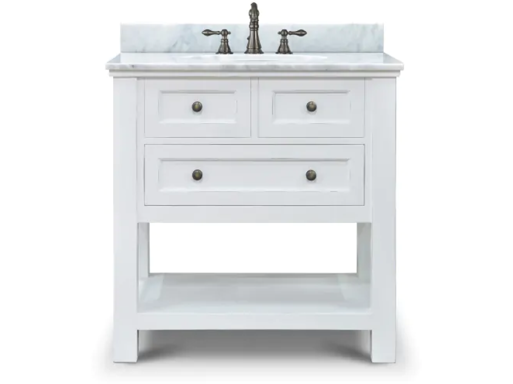 Aries Single Vanity w/ Sink & Marble top