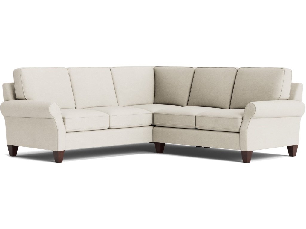 Davenport Roll Arm L-Shaped Sectional