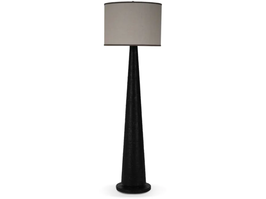 Mason Floor Lamp w/ Raffia - Alternative View