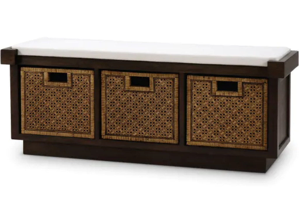 Dakota Bench w/ 3 Baskets