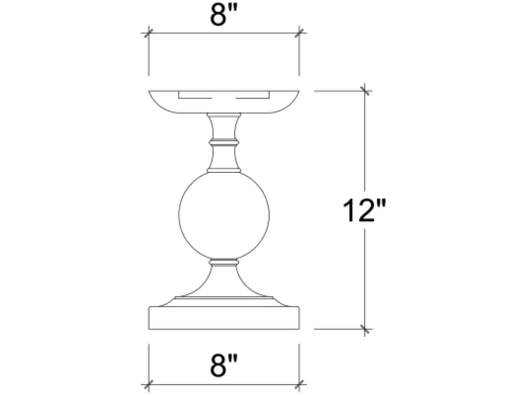 Bollet Candlestick Small - Alternative View