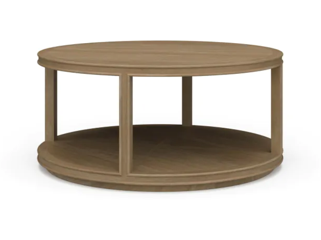 Cohan Coffee Table Small w/ Wood Shelf