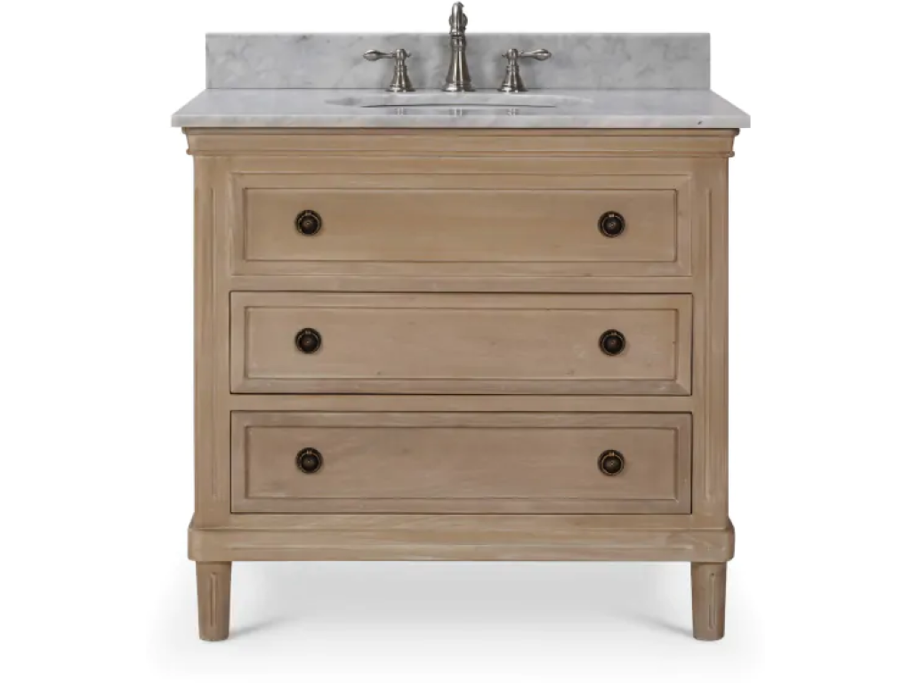 Hayward Single Vanity w/ Sink & Marble Top