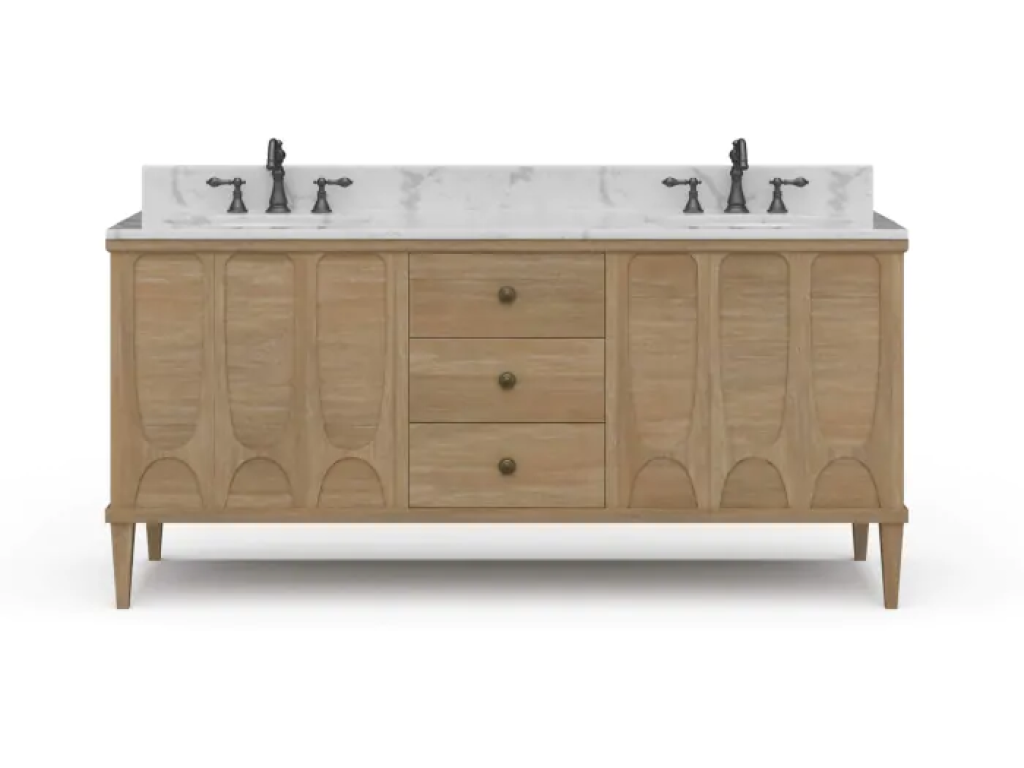 Eclipse Double Vanity w/ Sink & Marble Top