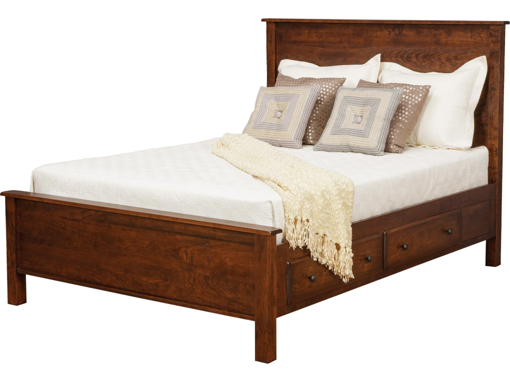Lewiston Queen Panel Supreme Bed w/ 2 30" Drawers per Side