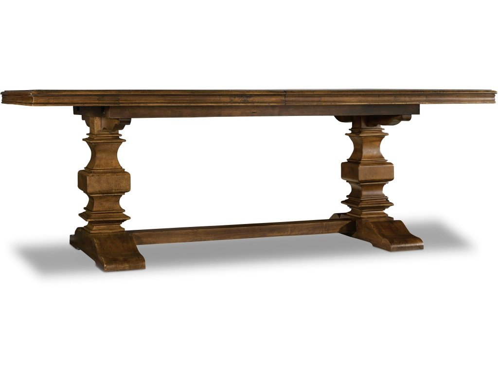 Archivist Trestle Table w/2-18in Leaves