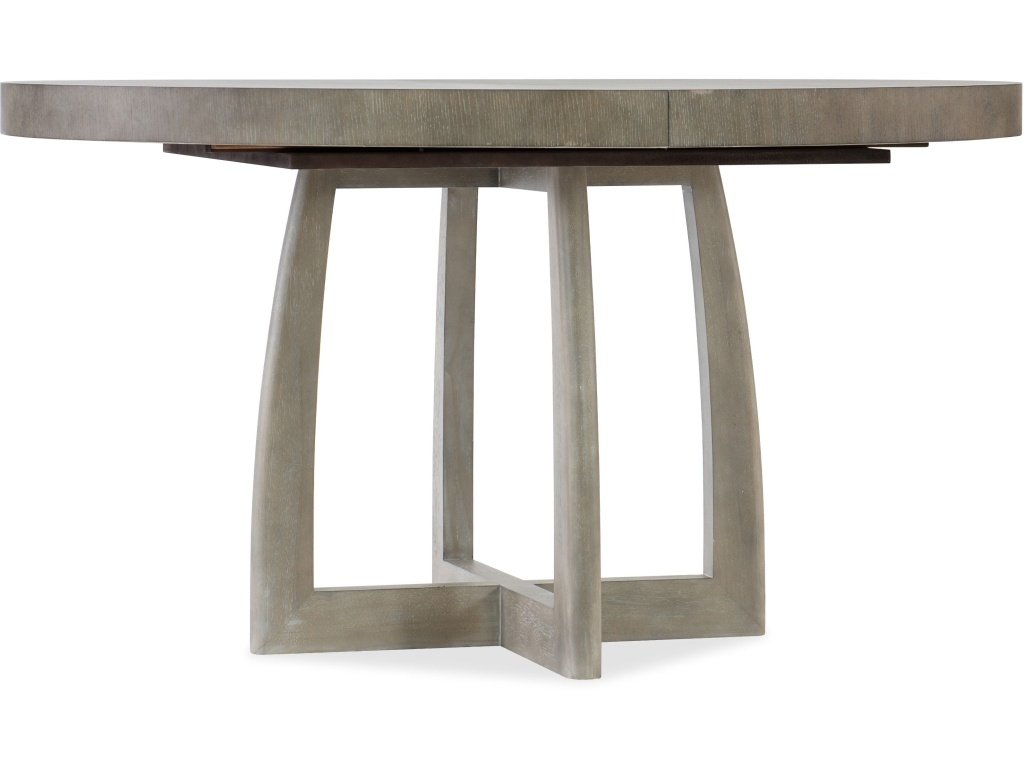 Affinity 48in Round Pedestal Dining Table w/1-18in Leaf