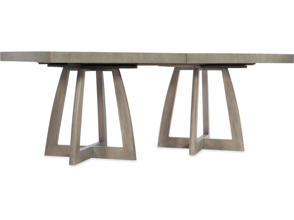 Affinity 78in Rectangle Pedestal Dining Table w/2-18in Leaves