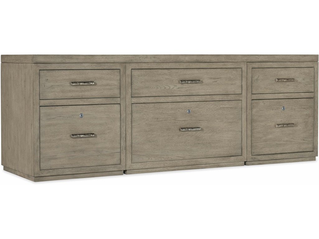 Linville Falls Credenza - 84in Top-2 Small Files and Lateral File
