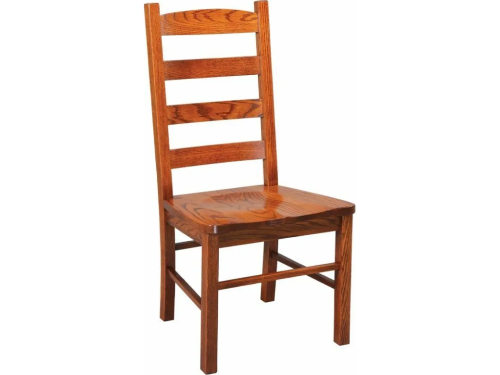 Ladder Back Side Chair w/Reclaimed Barnwood Seat