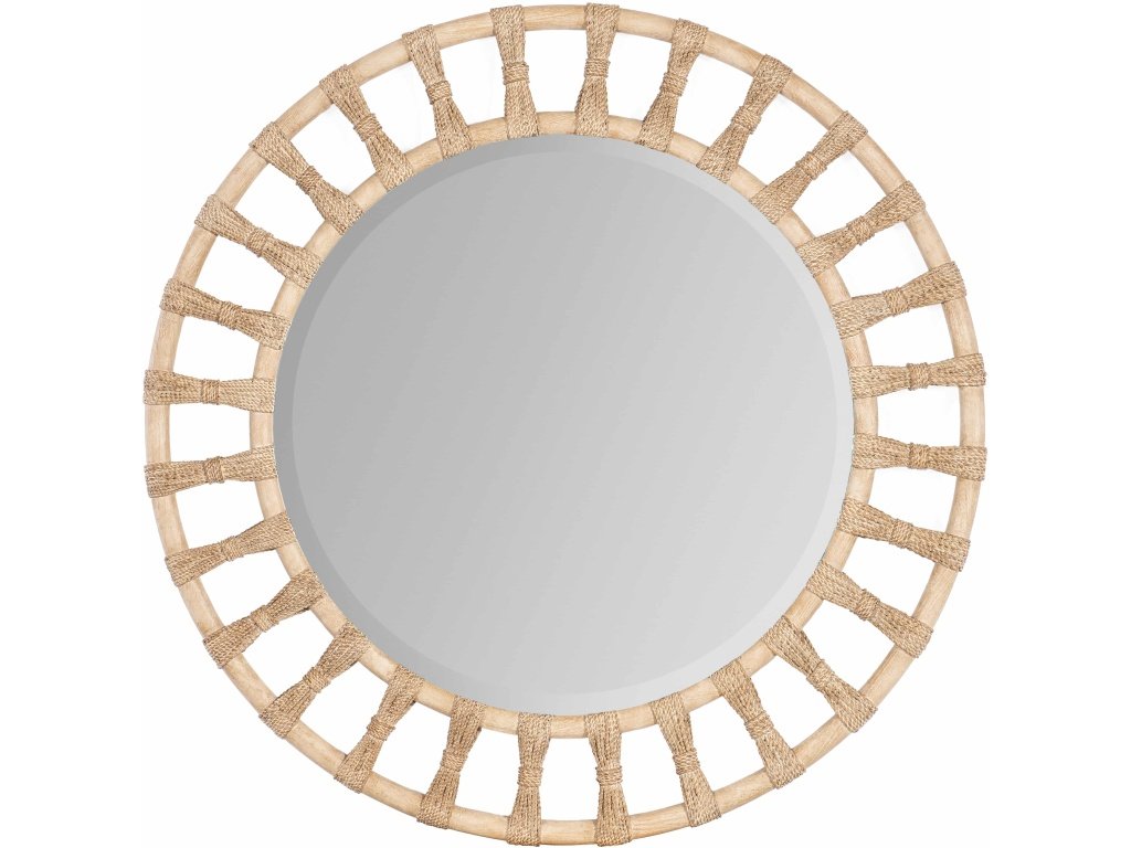 Retreat Pole Rattan Accent Mirror