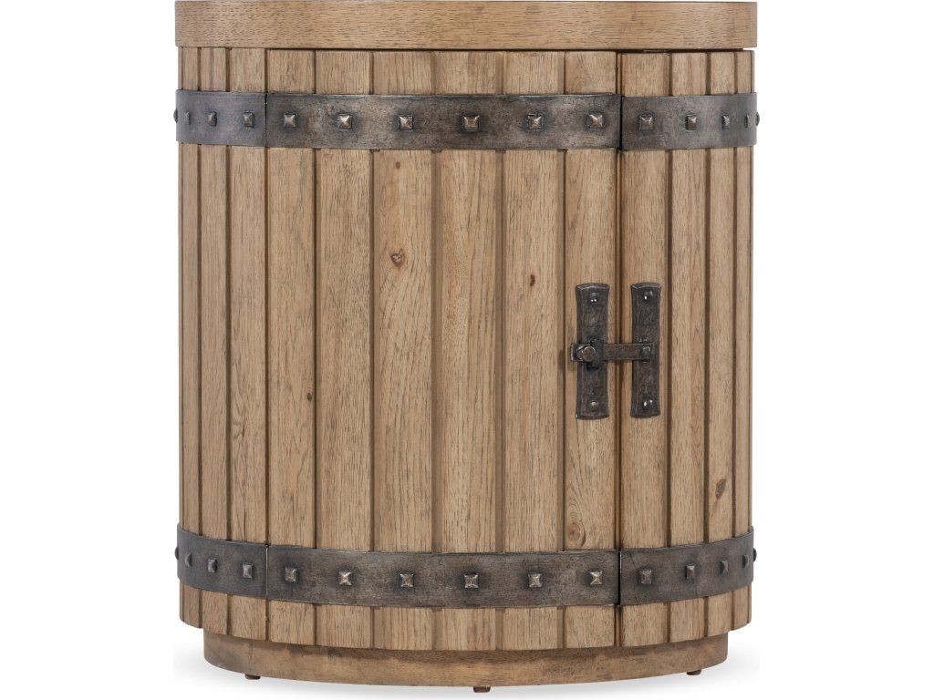 Vineyard Row Wine Barrel End Table