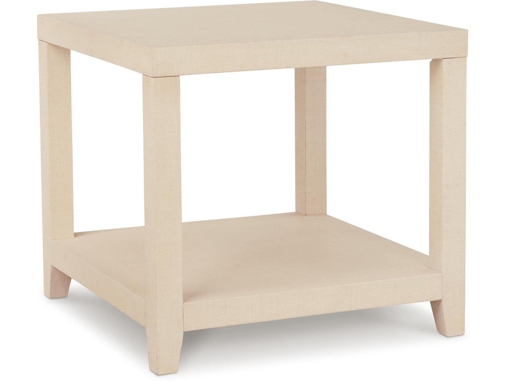 Ventura Natural Raffia Square End Table