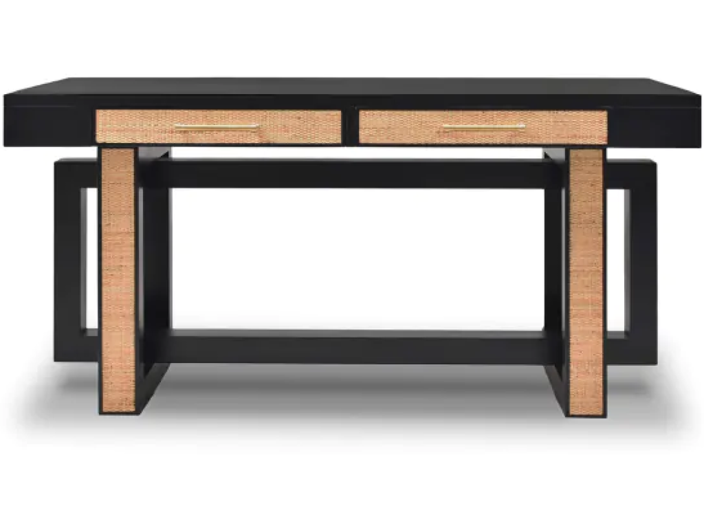 Belgravia Desk w/ Rattan - Alternative View