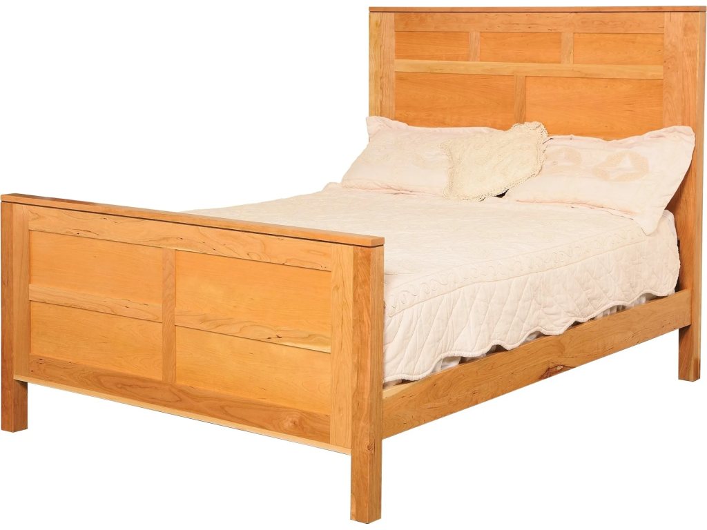 Modern Queen Panel Bed w/ Std. Height Footboard