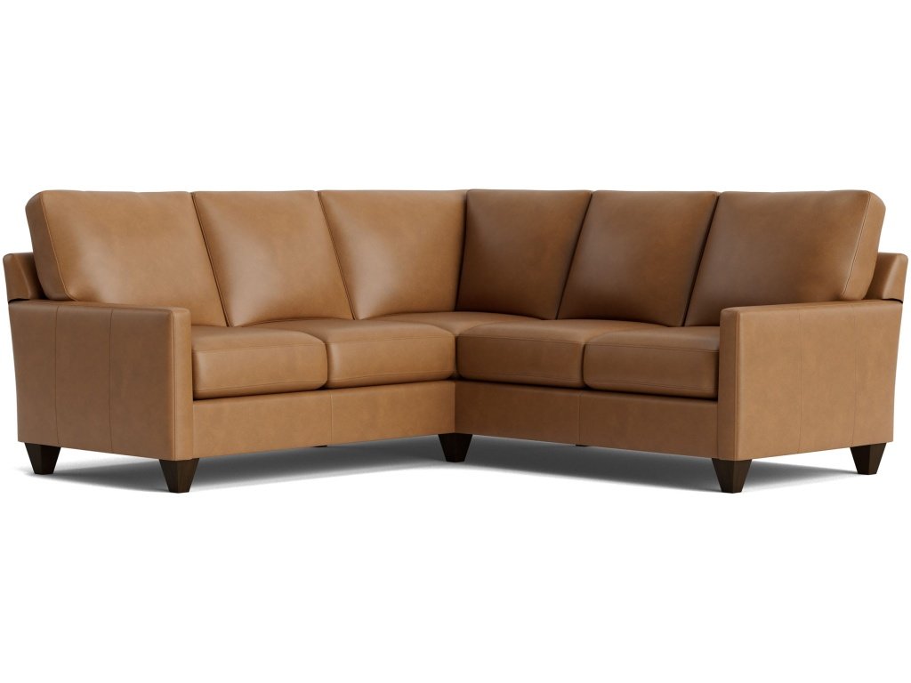 True Custom™ Leather Track Arm L-Shaped Sectional