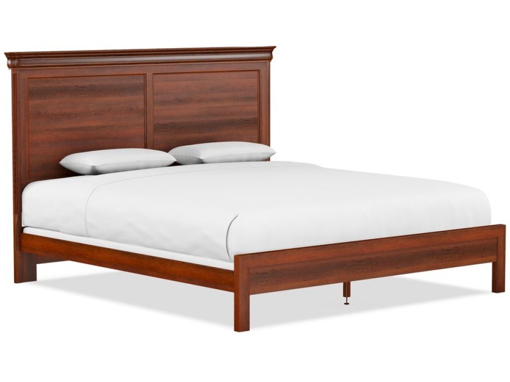 King Panel Bed w/Low Footboard