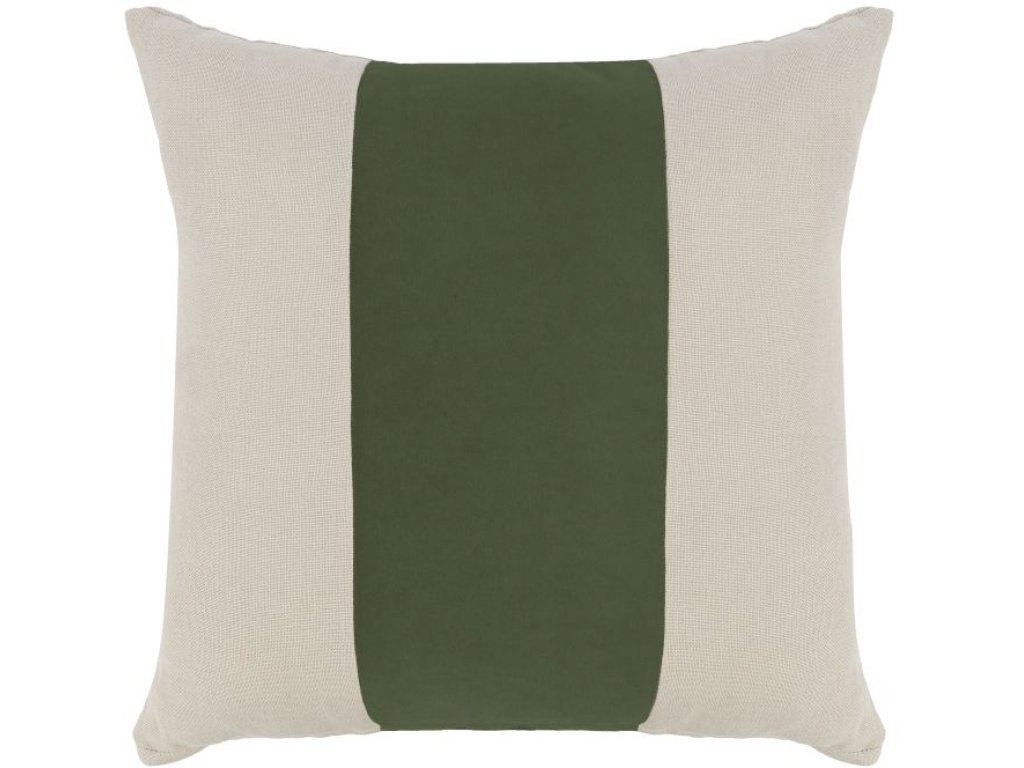 Emerald Velvet Linen Throw Pillow