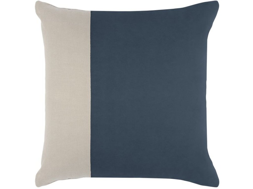 Denim Velvet Linen Throw Pillow