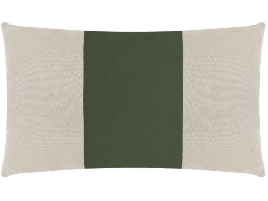 Emerald Velvet Linen Kidney Pillow