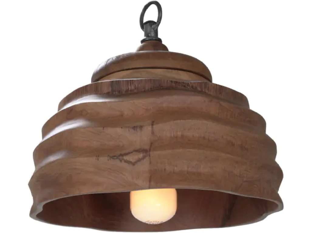 Bee House Pendant - Teak - Alternative View