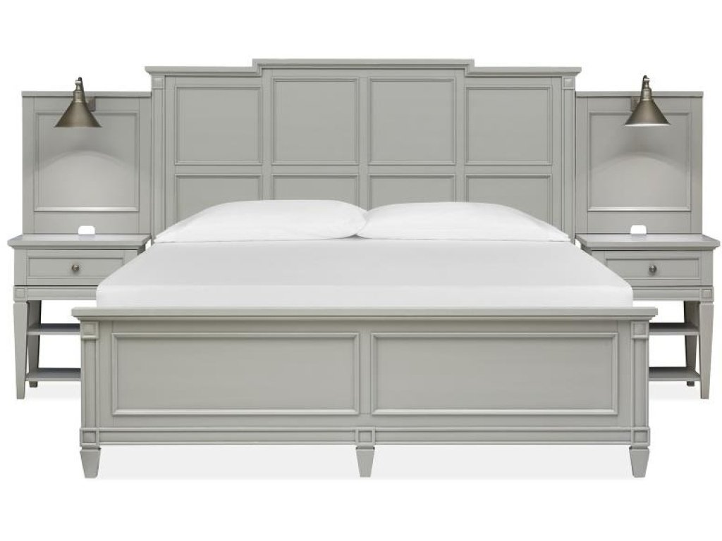 Wood Queen Panel Bed Headboard KD