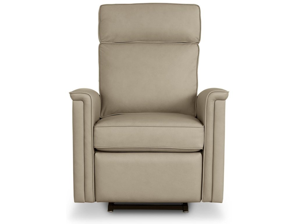 Ayden Pad Arm Leather Lay Flat Power Lift Recliner