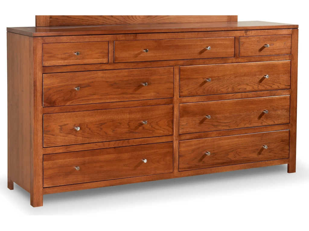 Modern 9-Drawer Double Dresser