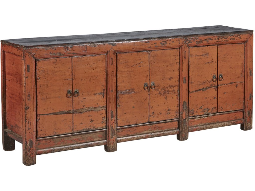 Large Antique Amber Sideboard