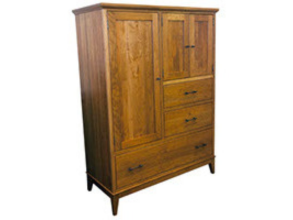 Cortland Chifferobe (Long Door - 3 Adjustable Shelves And Clothes Rod. Two Small Doors - 1 Adjustable Shelf)