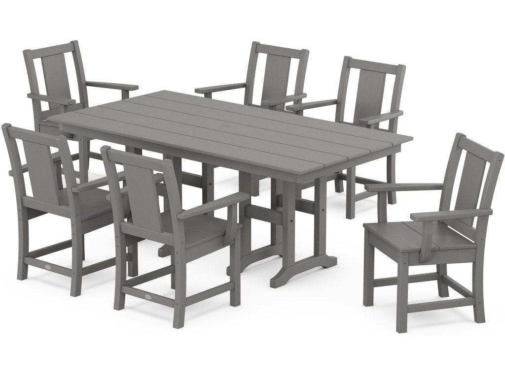 Prairie Arm Chair 7-Piece Farmhouse Dining Set