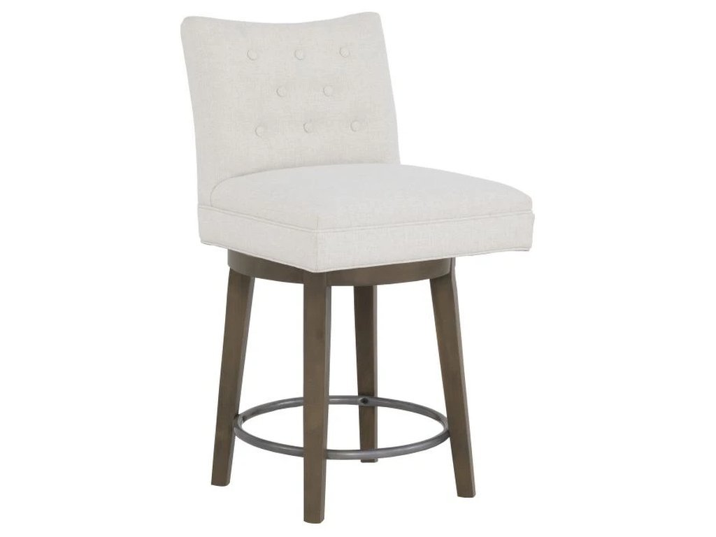 Concave Short Back Swivel Counter Stool 
