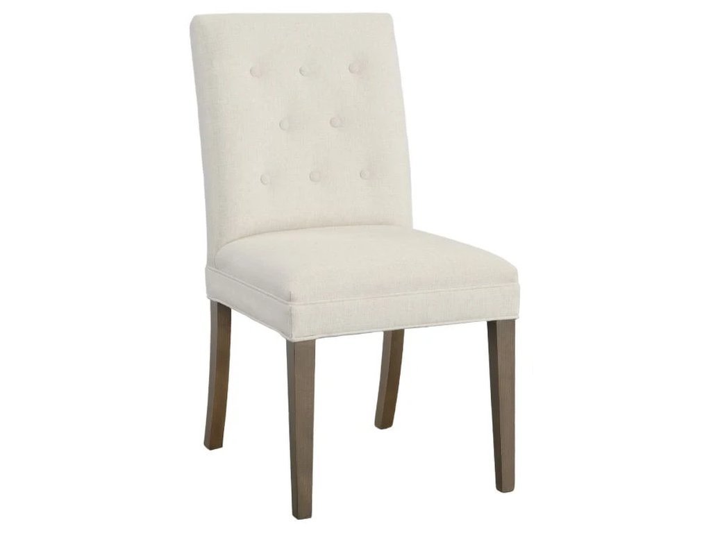Straight Short Back Dining Chair 