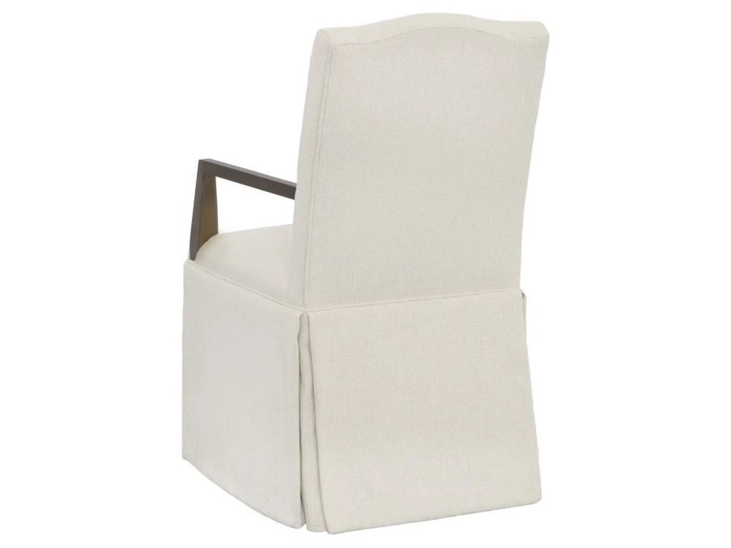 Camel Short Back Skirted Arm Chair  - Alternative View