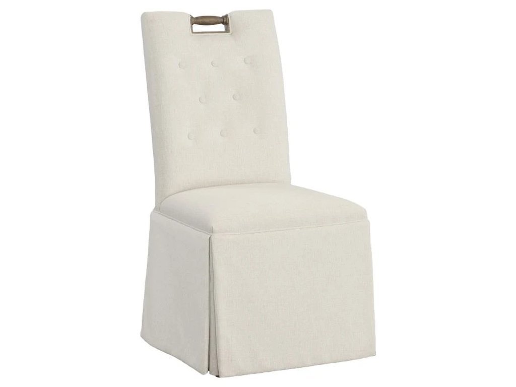 Pull Tall Back Skirted Dining Chair 