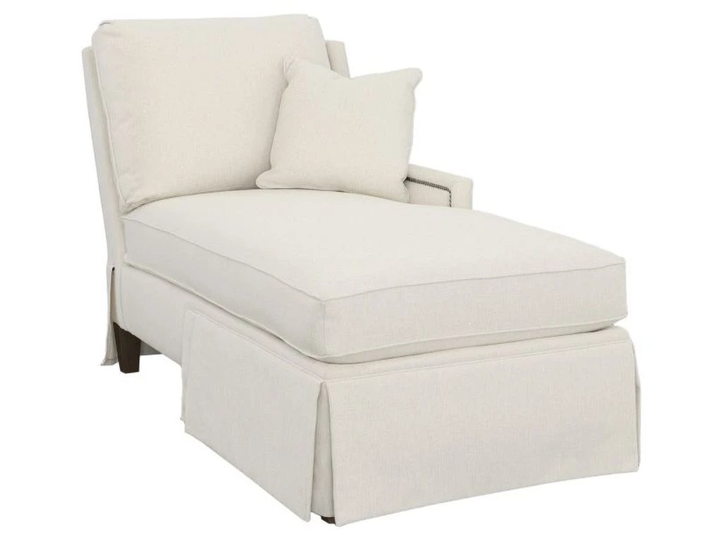 Skirted Right Arm Chaise 