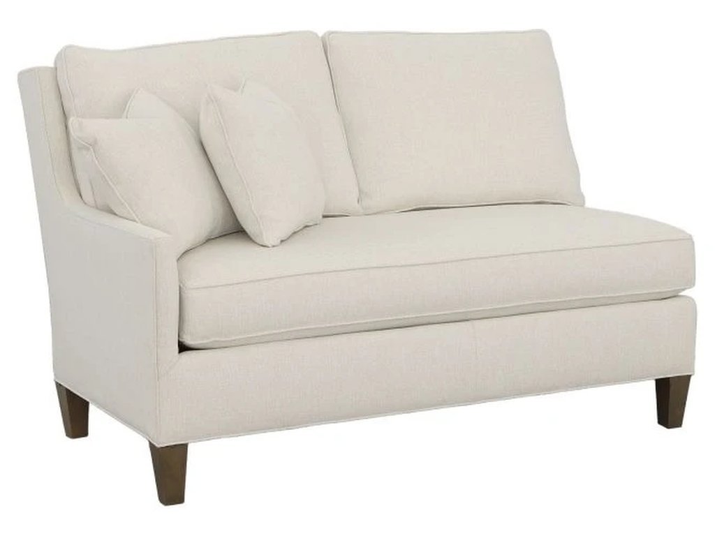 Left Arm Loveseat With Tapered Leg 